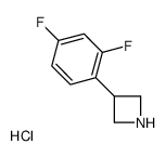 3-(2,4-difluorophenyl)azetidine,hydrochloride Structure