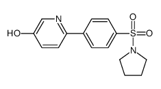 6-(4-pyrrolidin-1-ylsulfonylphenyl)pyridin-3-ol Structure