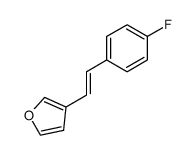 3-(4-fluorostyryl)furan Structure