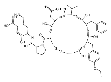 vasotocin, 1-desamino-OEt-Tyr(2)-Val(4)-Orn(8)- structure