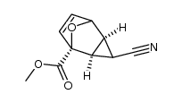 (1R,2R,4S)-methyl 3-cyano-8-oxatricyclo[3.2.1.02,4]oct-6-ene-1-carboxylate结构式