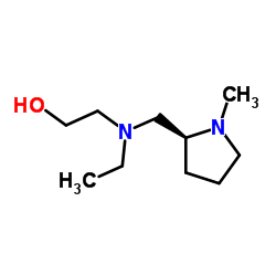 2-(Ethyl{[(2S)-1-methyl-2-pyrrolidinyl]methyl}amino)ethanol Structure