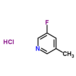 3-Fluoro-5-methylpyridine hydrochloride (1:1) structure