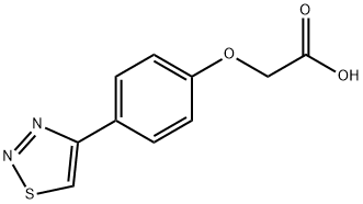 2-(4-(1,2,3-thiadiazol-4-yl)phenoxy)acetic acid Structure