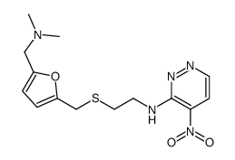 N-[2-[[5-[(dimethylamino)methyl]furan-2-yl]methylsulfanyl]ethyl]-4-nitropyridazin-3-amine Structure