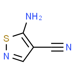 5-aminoisothiazole-4-carbonitrile structure