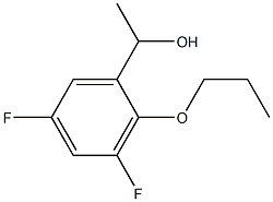 1-(3,5-difluoro-2-propoxyphenyl)ethanol Structure