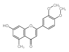 4H-1-Benzopyran-4-one,2-(3,4-dimethoxyphenyl)-7-hydroxy-5-methyl- picture