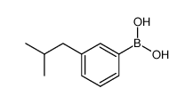 [3-(2-METHYLPROPYL)PHENYL]BORONIC ACID Structure