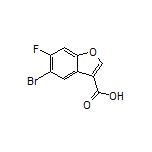 5-Bromo-6-fluorobenzofuran-3-carboxylic Acid Structure