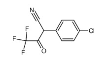 2-(4-chloro-phenyl)-4,4,4-trifluoro-acetoacetonitrile结构式