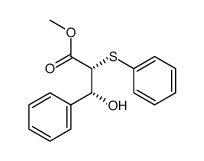 methyl (2R,3R)-3-hydroxy-3-phenyl-2-(phenylsulfanyl)propionate Structure