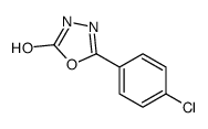 5-(4-chlorophenyl)-3H-1,3,4-oxadiazol-2-one结构式