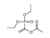 1-diethoxyphosphorylethenyl acetate Structure