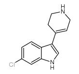 6-CHLORO-3-(1,2,3,6-TETRAHYDRO-PYRIDIN-4-YL)-1H-INDOLE Structure