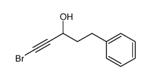 1-bromo-5-phenylpent-1-yn-3-ol Structure