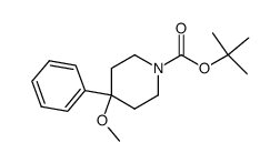 4-methoxy-4-phenylpiperidine-1-carboxylic acid tert-butyl ester结构式