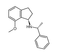 (R)-7-methoxy-N-((R)-1-phenylethyl)-2,3-dihydro-1H-inden-1-amine Structure