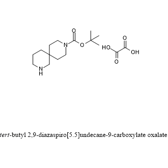 2,9-二氮杂螺[3-5]叔丁基-9-羧酸叔丁酯草酸盐结构式