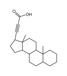 3-[(8R,9S,10S,13S,14S,17R)-10,13-dimethyl-2,3,4,5,6,7,8,9,11,12,14,15,16,17-tetradecahydro-1H-cyclopenta[a]phenanthren-17-yl]prop-2-ynoic acid Structure