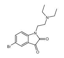 1-(2-diethylaminoethyl)-5-bromoisatin Structure