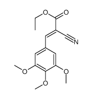 ethyl 2-cyano-3-(3,4,5-trimethoxyphenyl)prop-2-enoate结构式