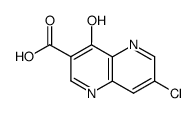 7-chloro-4-oxo-3,4-dihydro-[1,5]naphthyridine-3-carboxylic acid Structure