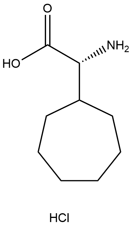 (R)‐2‐amino‐2‐cycloheptylacetic acid hydrochloride结构式