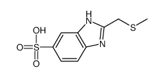 2-[(methylthio)methyl]-1H-benzimidazole-5-sulphonic acid结构式