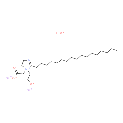 disodium 1-(carboxymethyl)-2-heptadecyl-4,5-dihydro-1-(2-hydroxyethyl)-1H-imidazolium hydroxide结构式