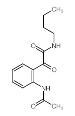 N-[2-(butylcarbamoylformyl)phenyl]acetamide structure