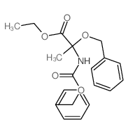 ethyl 2-phenylmethoxy-2-phenylmethoxycarbonylamino-propanoate结构式