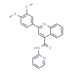 2-(3,4-Dimethoxyphenyl)-N-(2-pyridinyl)-4-quinolinecarboxamide picture