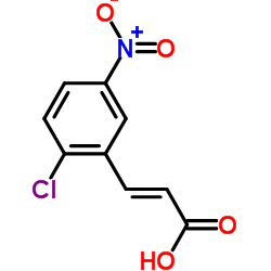 (2E)-3-(2-Chloro-5-nitrophenyl)acrylic acid structure