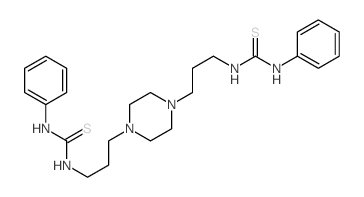 3-phenyl-1-[3-[4-[3-(phenylthiocarbamoylamino)propyl]piperazin-1-yl]propyl]thiourea picture