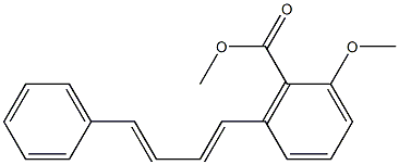 2-Methoxy-6-(4-phenyl-buta-1,3-dienyl)-benzoic acid methyl ester Structure