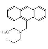 9-Anthracenemethanamine,N-(2-chloroethyl)-N-ethyl- Structure