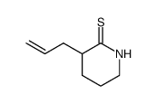 3-(2-Propenyl)-2-piperidinethione Structure