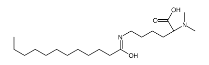 N2,N2-二甲基-N6-(1-氧十二烷基)-L-赖氨酸结构式