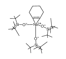 [(C(CH3)3)3SiO]3Nb(η2-C6H10)结构式