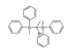 1-bromo-1,1-bis(methyldiphenylsilyl)ethane结构式