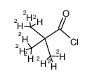 Pivaloyl chloride-d9结构式