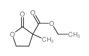 3-Furancarboxylic acid,tetrahydro-3-methyl-2-oxo-, ethyl ester structure