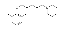 1-[5-(2,6-dimethylphenoxy)pentyl]piperidine结构式