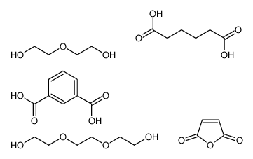 benzene-1,3-dicarboxylic acid,furan-2,5-dione,hexanedioic acid,2-(2-hydroxyethoxy)ethanol,2-[2-(2-hydroxyethoxy)ethoxy]ethanol Structure