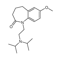 2,3,4,5-Tetrahydro-1-[2-(diisopropylamino)ethyl]-7-methoxy-1H-1-benzazepin-2-one structure