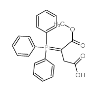 4-Methoxy-4-oxo-3-(triphenylphosphoranylidene)-butanoic acid结构式