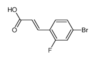 trans-4-Bromo-2-fluorocinnamicacid结构式