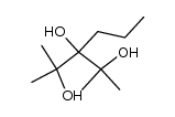 2,4-dimethyl-3-propyl-pentane-2,3,4-triol Structure