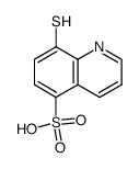 8-MERCAPTOQUINOLINE-5-SULPHONIC ACID Structure